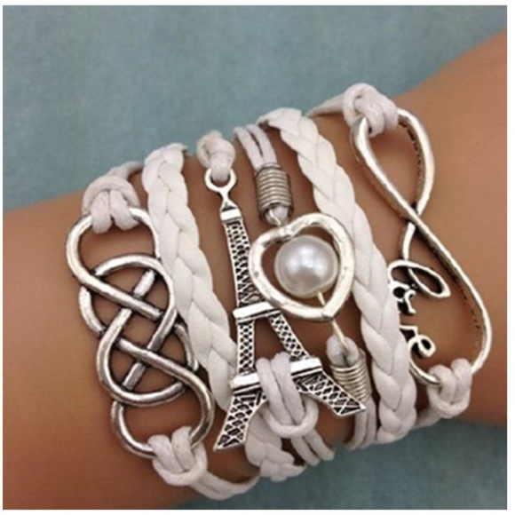 Jewelry - New Arrival ✨ White Multi Band/Charm Bracelet